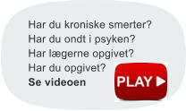 Har du kroniske smerter? Har du ondt i psyken? Har lægerne opgivet? Har du opgivet? Se videoen